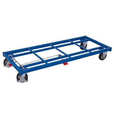 VARIOfit Schwerlastwagen Elastikbereifung 1200kg Tragkraft 2080x880mm Enzianblau RAL