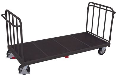 VARIOfit Doppel-Stirnwandwagen mit senkrechten Streben Elastikvollgummibereifung 120