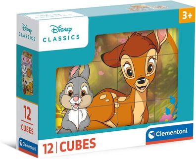 Clementoni 41196 - Disney Classic - 12 Teile Würfelpuzzle