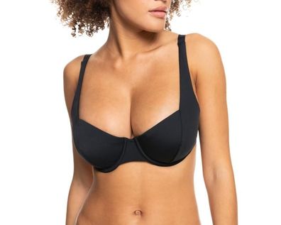 ROXY Bikini Top Beach Classics anthracite - Größe: S