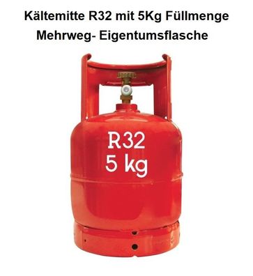 Kältemittel R32 Mehrwegflasche/Eigentumsflasche mit 5Kg Füllmenge