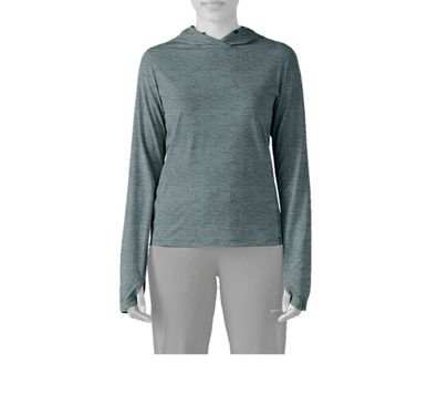 Patagonia Women Hoodie Cap Cool Sun nouveau green - blue sage x-dye