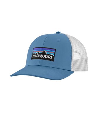 Patagonia Snapback Trucker Cap P-6 Logo shore blue