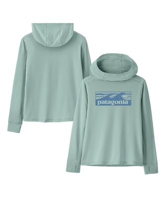 Patagonia Kids Longsleeve Cap Sw boardshort logo tones: thin ice