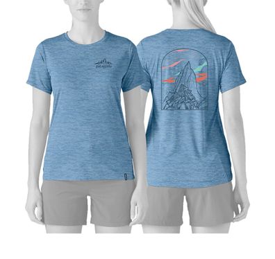 Patagonia Women Shirt Cap Cool Daily - Cloud Crag shore blue - light shore blue x-dye