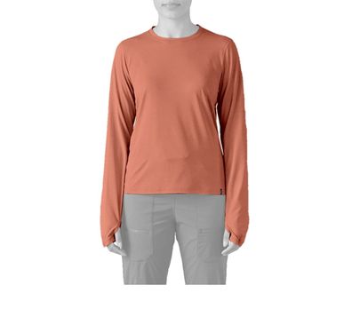 Patagonia Women UV Shirt L/S Cap Cool mellow melon - peach sherbet x-dye