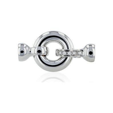 Luna-Pearls - HS1244 - Klappschließe - 585 Weißgold - Brillant H/SI 0,075 ct