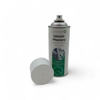 greenteQ Edelstahl-Pflegespray, 400 ml, Versiegelung, Scnelltrocknend, Reinigung
