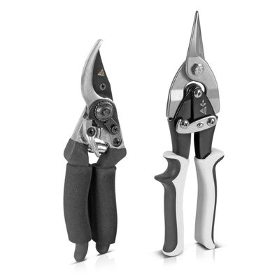 Stahlwerk 2 teiliges Scheren Set Gartenschere Metallschere Blechschere
