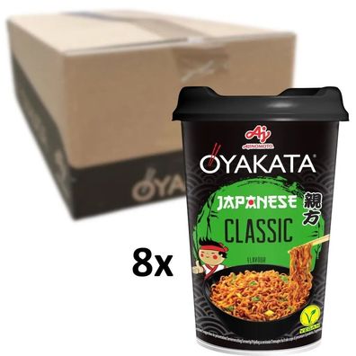 8er-Pack Ajinomoto Oyakata Instantnudeln Yakisoba Cup Japanese Classic 93g