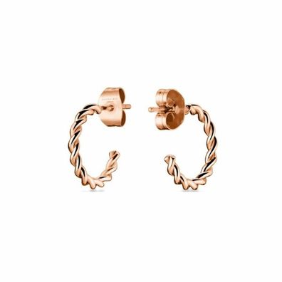 Pink gold plated earrings Toccombo JTSPRG-J428