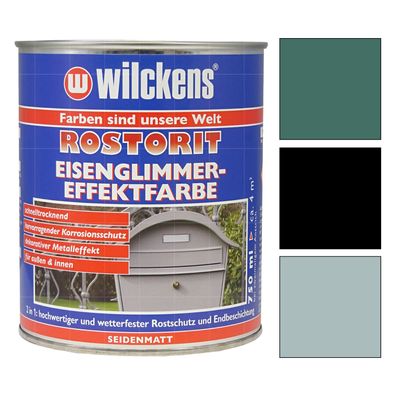 Wilckens Rostorit Eisenglimmer Effektfarbe Seidenmatt 0.75 LTR Rostumwandler