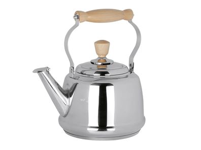 CILIO Wasserkessel Tradition Edelstahl/Holz 1,7l