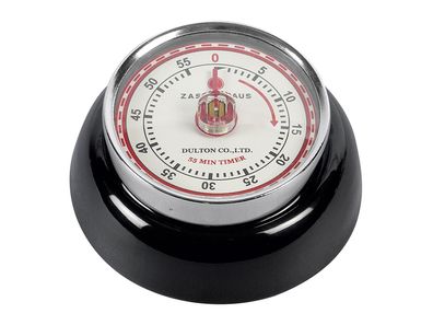 Zassenhaus Kurzzeitmesser Retro-Look 3cm Ø7cm schwarz