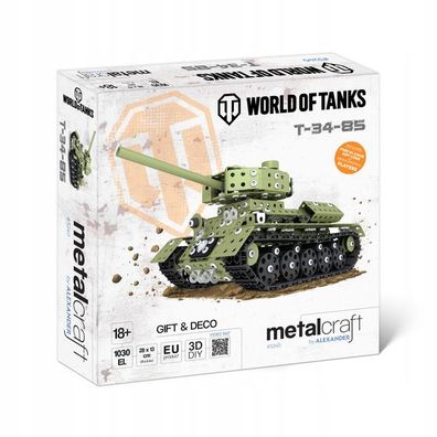 World of Tanks Panzer T-34-85 Modellfahrzeug 1030 Teile Baumodell Tank Bauen