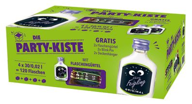 Kleiner Feigling PARTY - KISTE 4x30/0,02l Original Feigling 20% + Gratiszugaben
