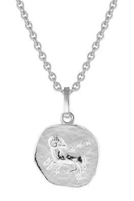 trendor Schmuck Sternzeichen für Kinder Widder Weißgold 333 Anhänger + Kette 75920-0
