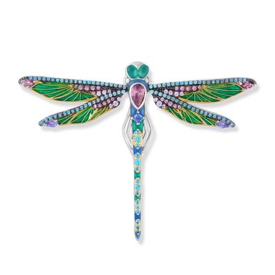 Seinerzeit Schmuck Anhänger Edda Libelle 925 Silber SZA-3990-350