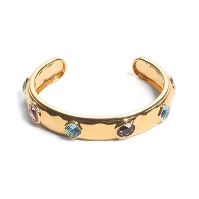 Guess Schmuck Damen-Armspange Multi Crystals Goldfarben S JUBB05317JWYGMCS