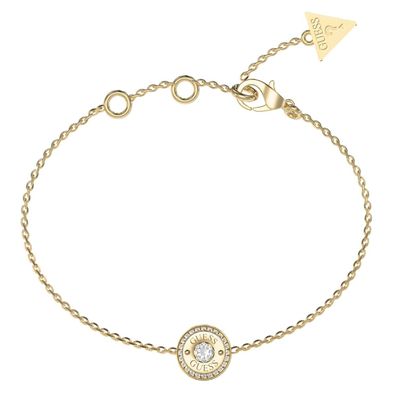 Guess Schmuck Damen-Armband Coin Pave Goldfarben S JUBB05555JWYGS