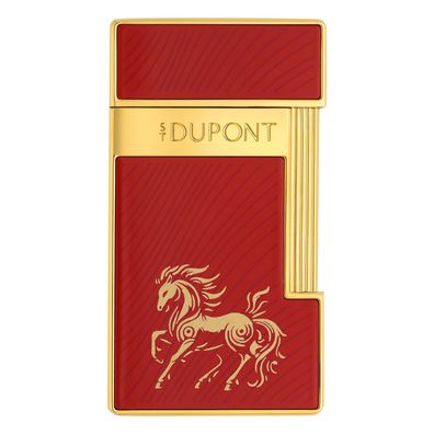 S.T. Dupont Feuerzeug Slimmy Chinesisches Jahr des Pferdes 028080