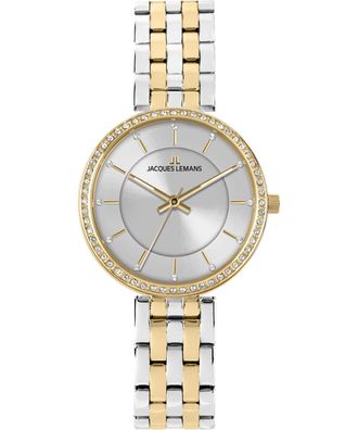 Jacques Lemans Damenuhr Milano Quarz Bicolor 1-2212C