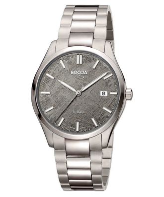 Boccia Quarzuhr für Herren Titan/Dunkelgrau 3672-01