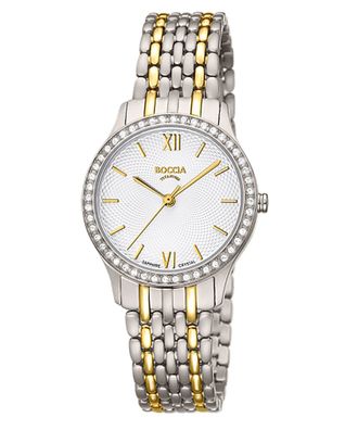 Boccia Damenuhr Titan mit Saphirglas Zweifarbig 3376-02