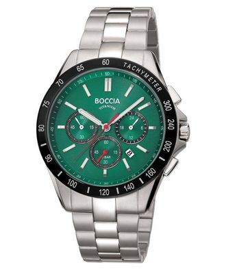Boccia Herrenuhr Chronograph Titan/Grün 3733-02