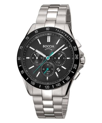 Boccia Herrenuhr Chronograph Titan/Schwarz 3733-03