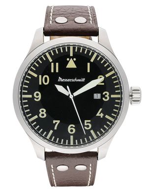 Messerschmitt Herren-Fliegeruhr XL Beobachter Braun/Schwarz ME-47XLB