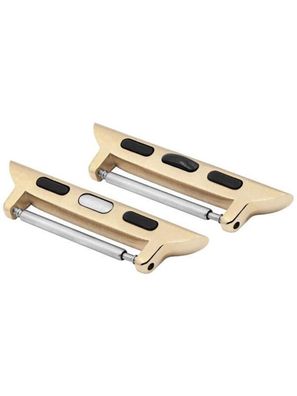 Hirsch Adapter Kompatibel mit Apple Watch Goldfarben 22 mm AD1000-1-44