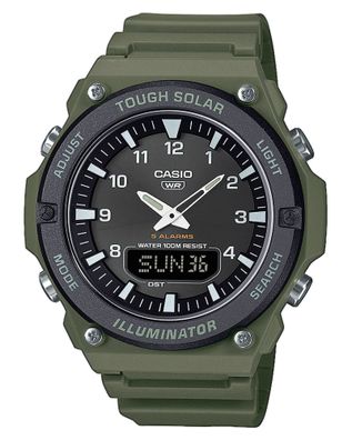 Casio Herren-Solaruhr AnaDigi Olivgrün/Schwarz AQ-S820W-3BVEF