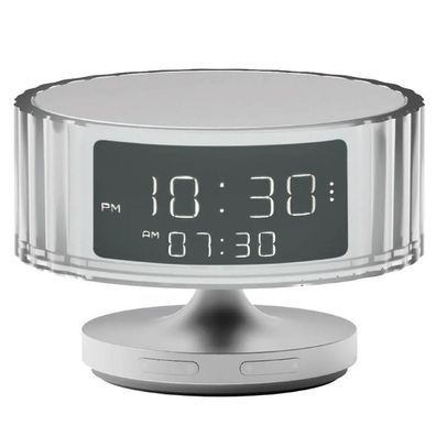 Stylistic Wecker Hari Waves Silberfarben