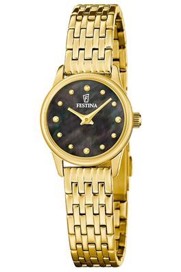 Festina Damenuhr Quarz Goldfarben/Schwarz F20750/6