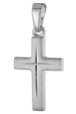 trendor Schmuck Kinder Kreuz-Anhänger 925 Silber Rhodiniert 16 mm 21311
