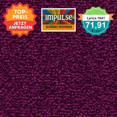 Vorwerk Lyrica 1N41 Velours Teppichboden 4 oder 5 m breit - versandkostenfrei ab 5 m²