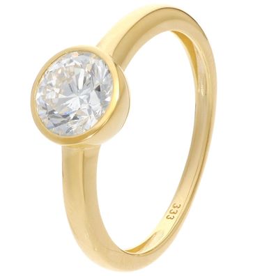 GLIZZ Schmuck Damenring Gold 333 mit Lab Grown Diamant 1,0 ct. Brillantring GL1472