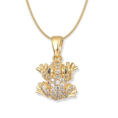 Seinerzeit Schmuck Damen-Kette Lex Frosch goldfarben SZA-3960-140