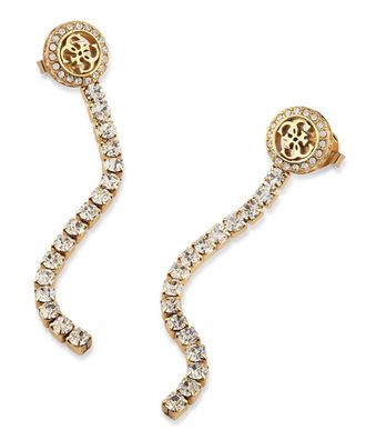 Guess Schmuck Damen-Ohrringe Paradise Tennis Goldfarben JUBE05144JWYG