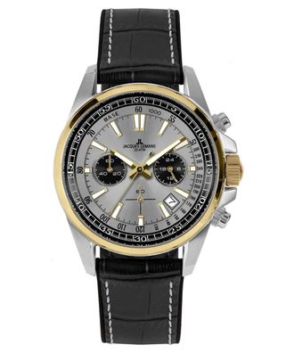 Jacques Lemans Herrenuhr Chronograph Liverpool Schwarz/Grau 1-2117ZL