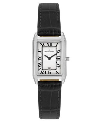 Jacques Lemans Damen-Armbanduhr Quarz Torino Rechteckig Schwarz 1-2189.1N