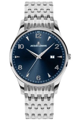 Jacques Lemans Herren-Armbanduhr London Blau 1-2215I