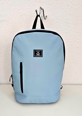 Unisex Rucksack Freizeitrucksack Reisen Arbeit Küsten-Style Wasserdicht Hellblau