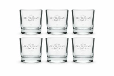 Jack Daniel’s Gentleman Jack Whiskygläser – 6er Set – Original Tumbler – 2cl