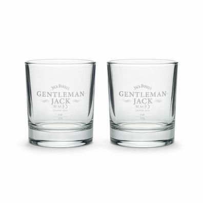 Jack Daniel’s Gentleman Jack Whiskygläser – 2er Set – Original Tumbler – 2cl