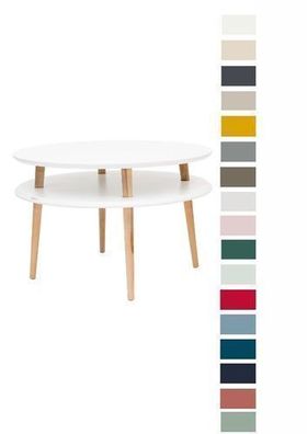 Couchtisch Ø70 Beistelltisch Sofatisch Coffee Table Wohnzimmertisch Kaffeetisch rund