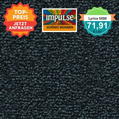 Vorwerk Lyrica 5X80 Velours Teppichboden 4 oder 5 m breit - versandkostenfrei ab 5 m²