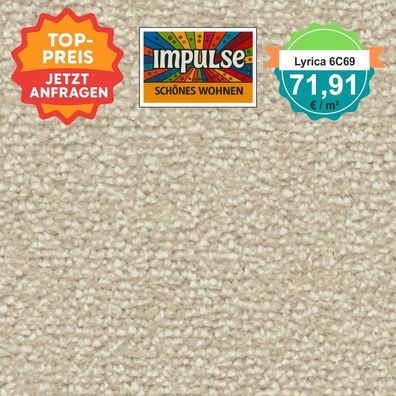 Vorwerk Lyrica 6C69 Velours Teppichboden 4 oder 5 m breit - versandkostenfrei ab 5 m²