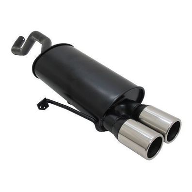 Novus Sportauspuff für Renault Clio 3 2x76mm Endschalldämpfer mit ABE